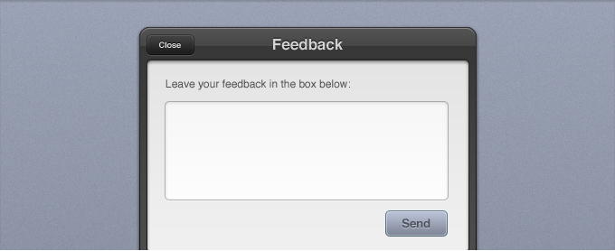 Feedback Form Interface