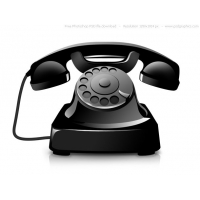 PSD Old Telephone Icon