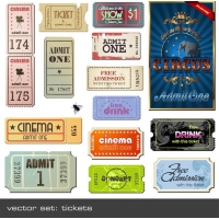 Vector Foreign Nostalgic Movie Ticket