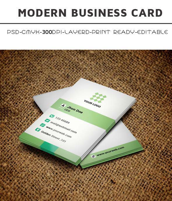 MODERN BUSINESS CARD DESIGN