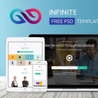 INFINITE FREE BUSINESS PSD TEMPLATE