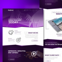 EMPIRE SINGLE PAGE TEMPLATE PSD