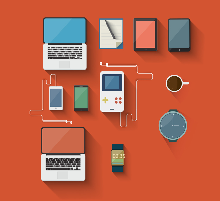 FLAT DEVICE ICONS
