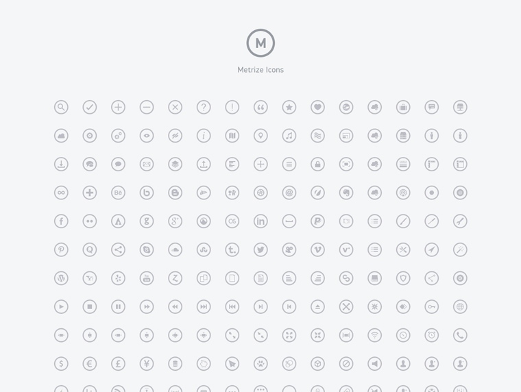 METRIZE ICONS