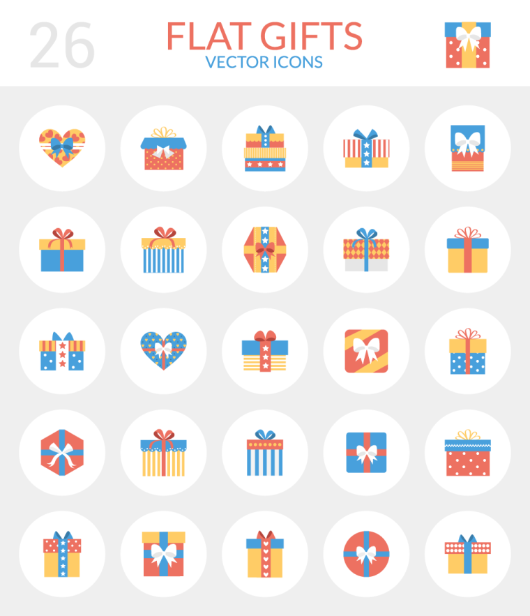 26 FREE GIFT ICONS
