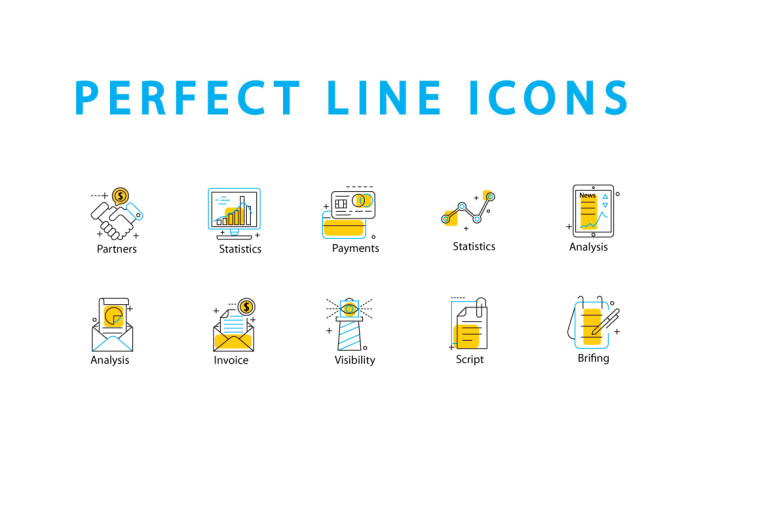 10 FREE PERFECT LINE ICONS