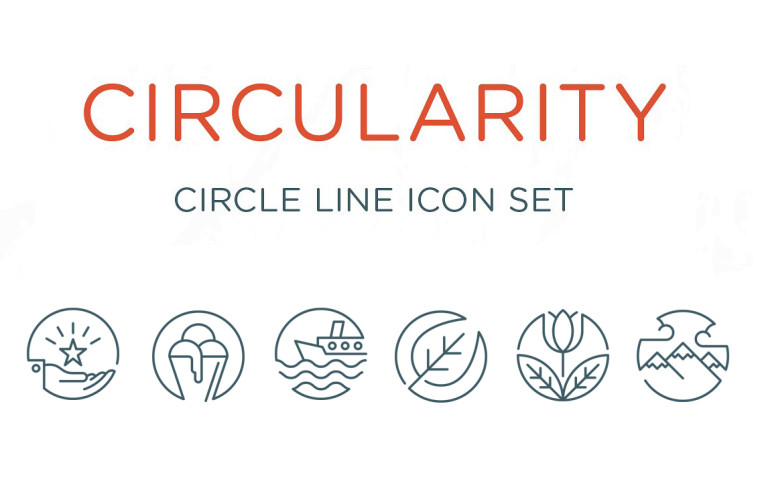 CIRCULARITY LINE ICONS SET
