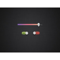 Colorful Progress Bar With Slide Switch
