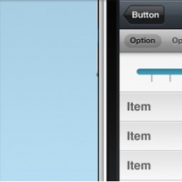 IPhone Interface with Slider Selector