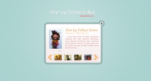 Funny Content Box With Avatar