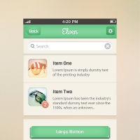 Elven iPhone App UI Kit