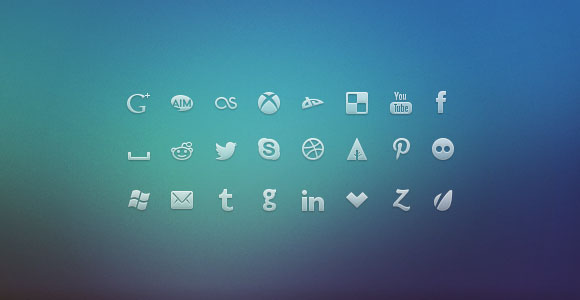 Social Network PSD Icons
