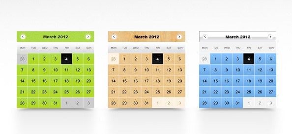Calendar PSD Templates