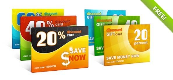 Free PSD Discount Gift Cards