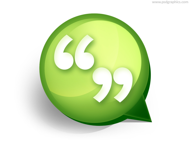 Quotes Icon PSD