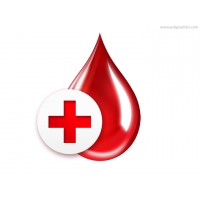 Blood Drop With Red Cross