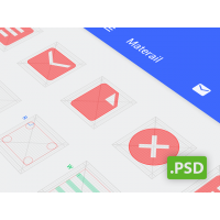 Android Grid Psd (Template for Android L icon)