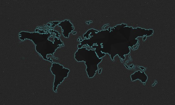 Dark Psd World Map