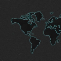 Dark Psd World Map