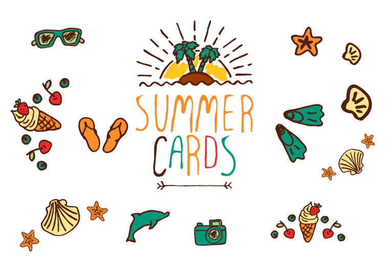 SUMMER CARDS FREEBIE