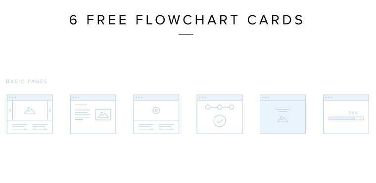 6 FREE FLOWCHART VECTOR CARDS