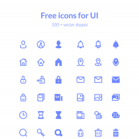 Basic Collection Of Free Icons For UI