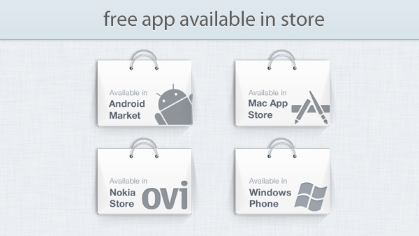 App Available in Store Promo Graphics PSD