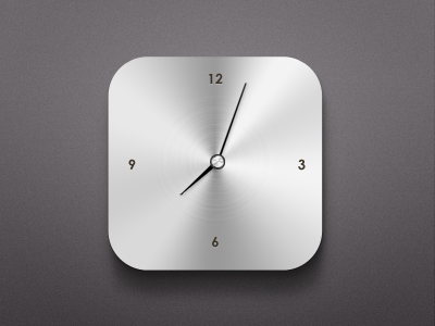 Modern Clock Widget PSD