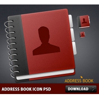Address Book Icon PSD