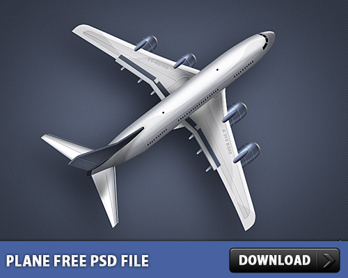 Plane Free PSD File