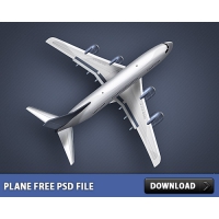 Plane Free PSD File
