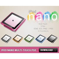 iPod Nano Multi Touch PSD