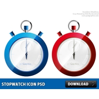 Stopwatch Icon PSD
