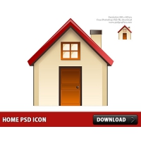 Home Icon Free PSD