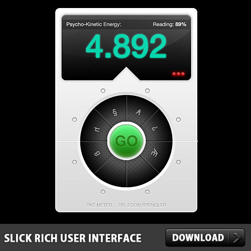 Free Slick Rich User Interface made in Photoshop