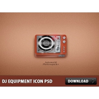 DJ Equipment Icon PSD