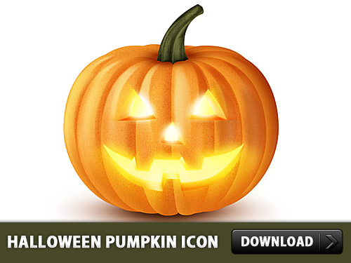 Halloween Pumpkin Icon PSD