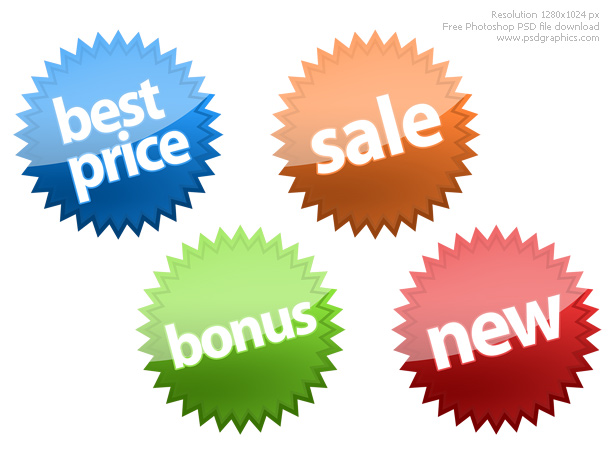Shopping Sale Tag Free PSD