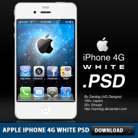 Apple iPhone 4G White PSD