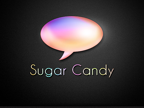Sugar Candy Speech Blurb Icon PSD