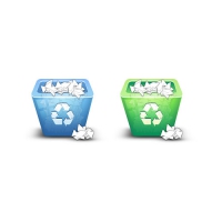 3D Recycle Bin Icon PSD