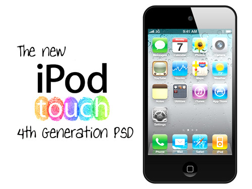 iPod Touch 4th Gen PSD