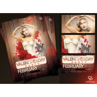 Valentines Day Flyer Templates Free PSD