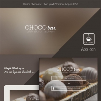 Bakery Store iPad App UI Kit Free PSD