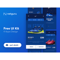 Shoes eCommerce Mobile App UI Kitu