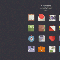 Google Material Style Flat Icons Free