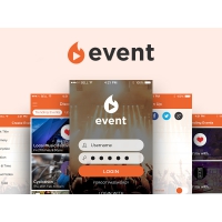 Event Mobile App UI Kit Free