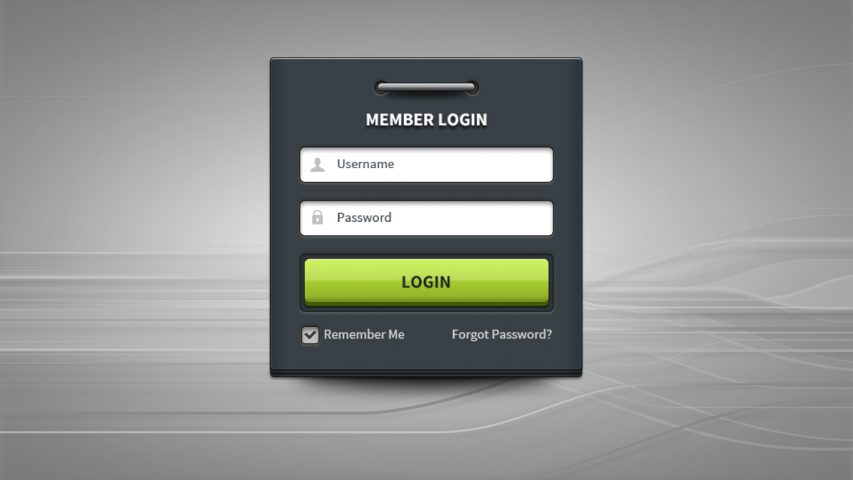 Member-Login Form Panel UI Free 