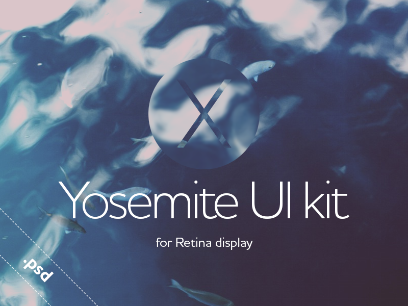 OSX Yosemite Retina UI Kit 