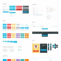 Flat Style Bootstrap Components UI Kit 